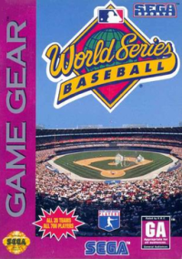 World Series Baseball Sega Game Gear US box art